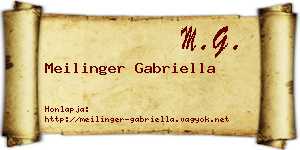 Meilinger Gabriella névjegykártya
