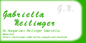 gabriella meilinger business card